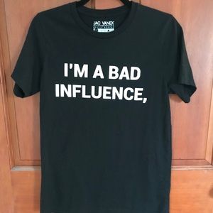 Jac Vanek “I’m a Bad Influence” Tee
